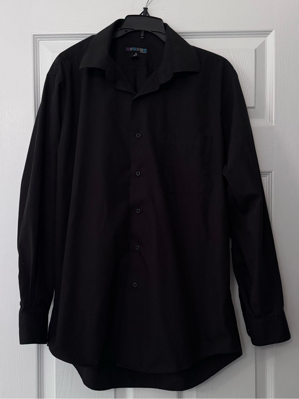 Black button down shirt